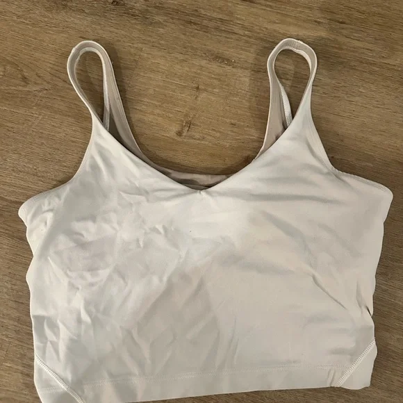 White Cropped Tank Top - Picture 2 of 4